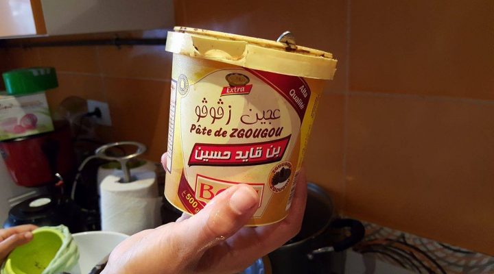 Recette Assida Zgougou avec la pâte Ben Gaid Hassine