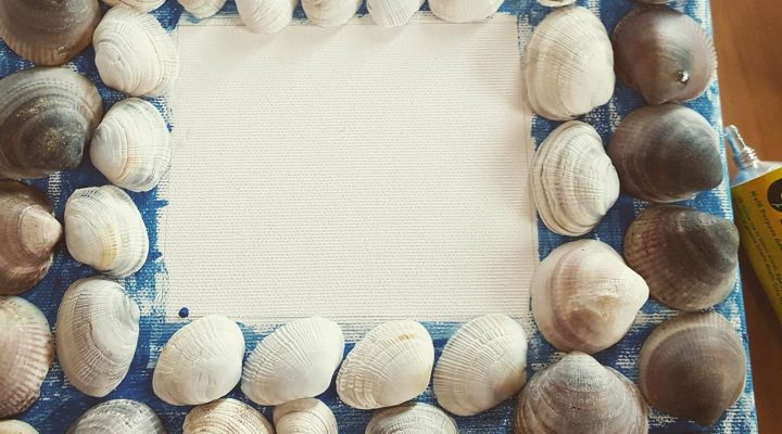 DIY: tableau copquillages